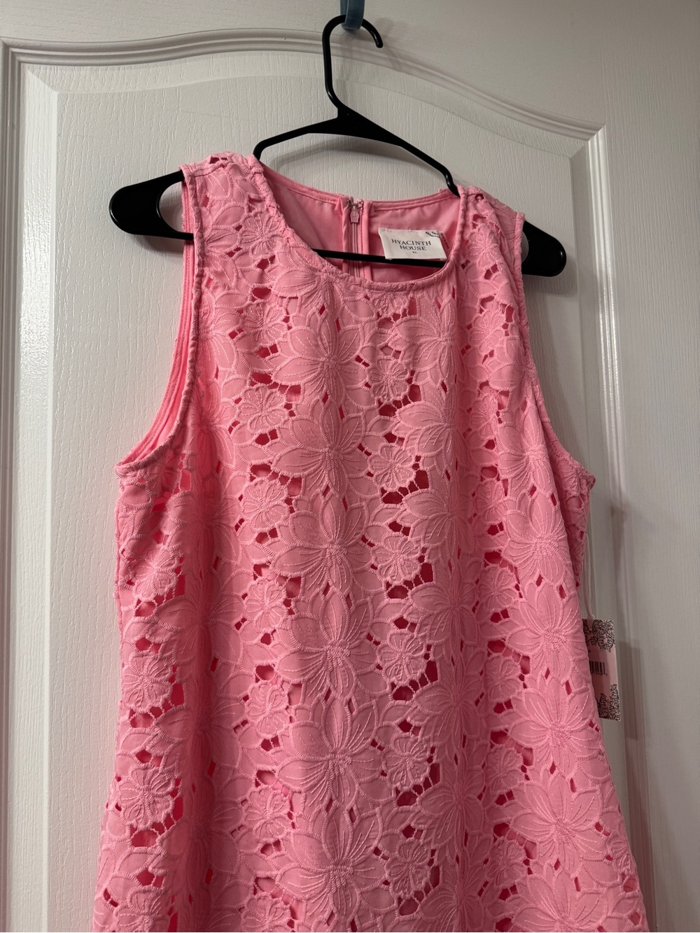 Tuckernuck Pink Floral Eyelet Midi Dress